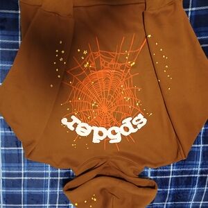 Spider Graphic Brown Sweater